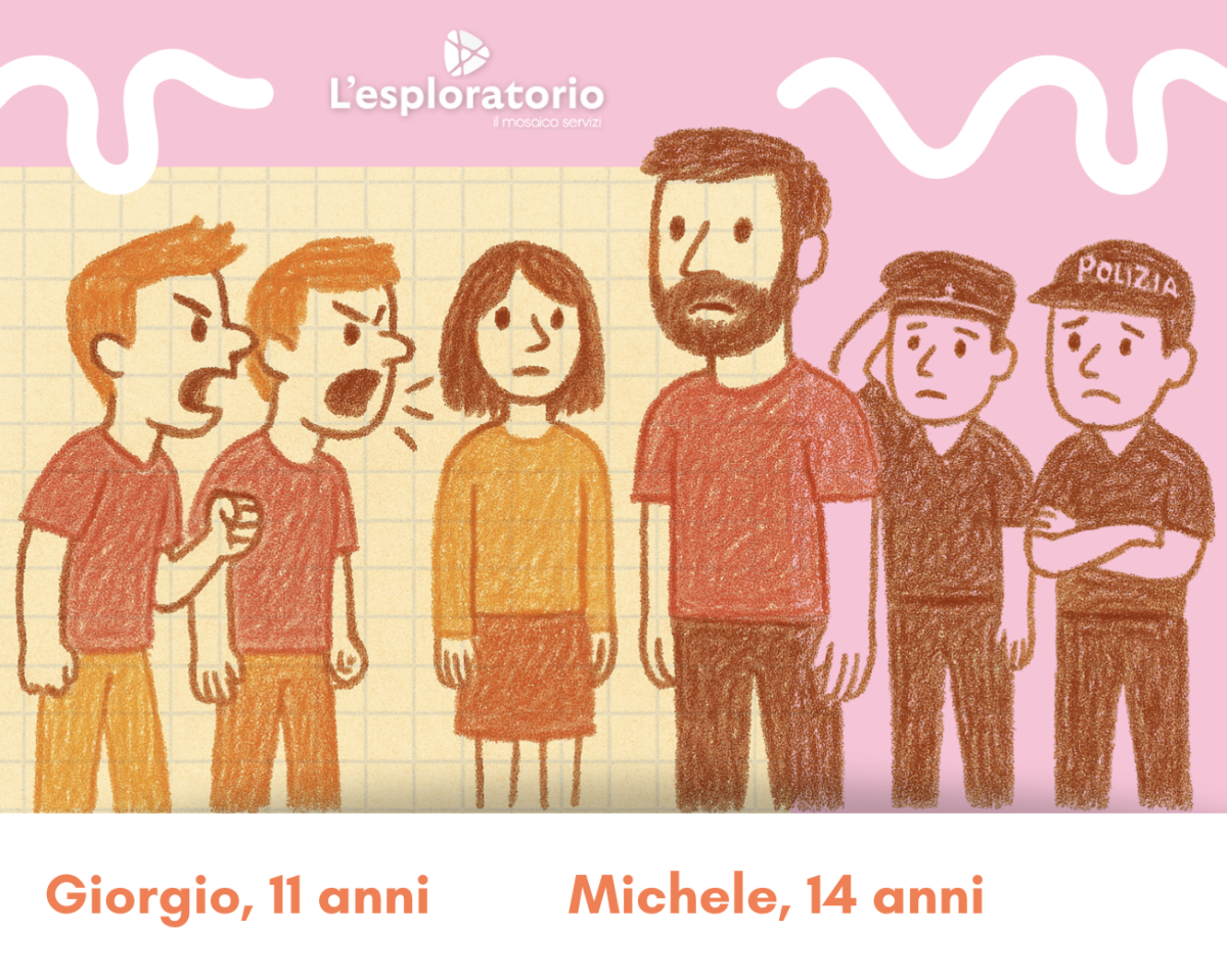 giorgio e michele di 11 e 14 anni